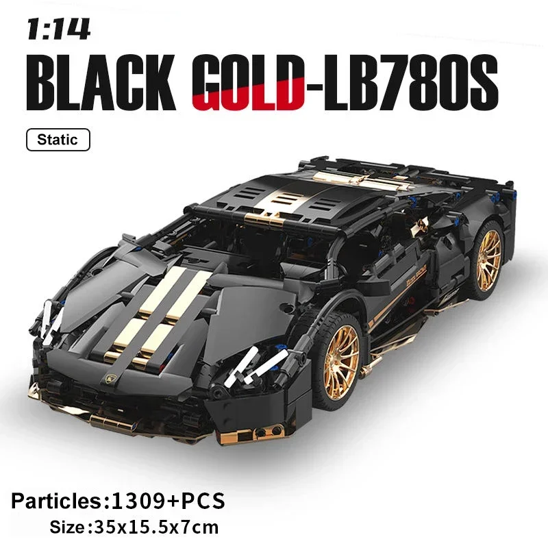 Technical 1:14 Lambo Super Speed Sport Car Building Blocks Famous Vehicle Racing Car Assemble Bricks Toys For Adult Kids Gifts