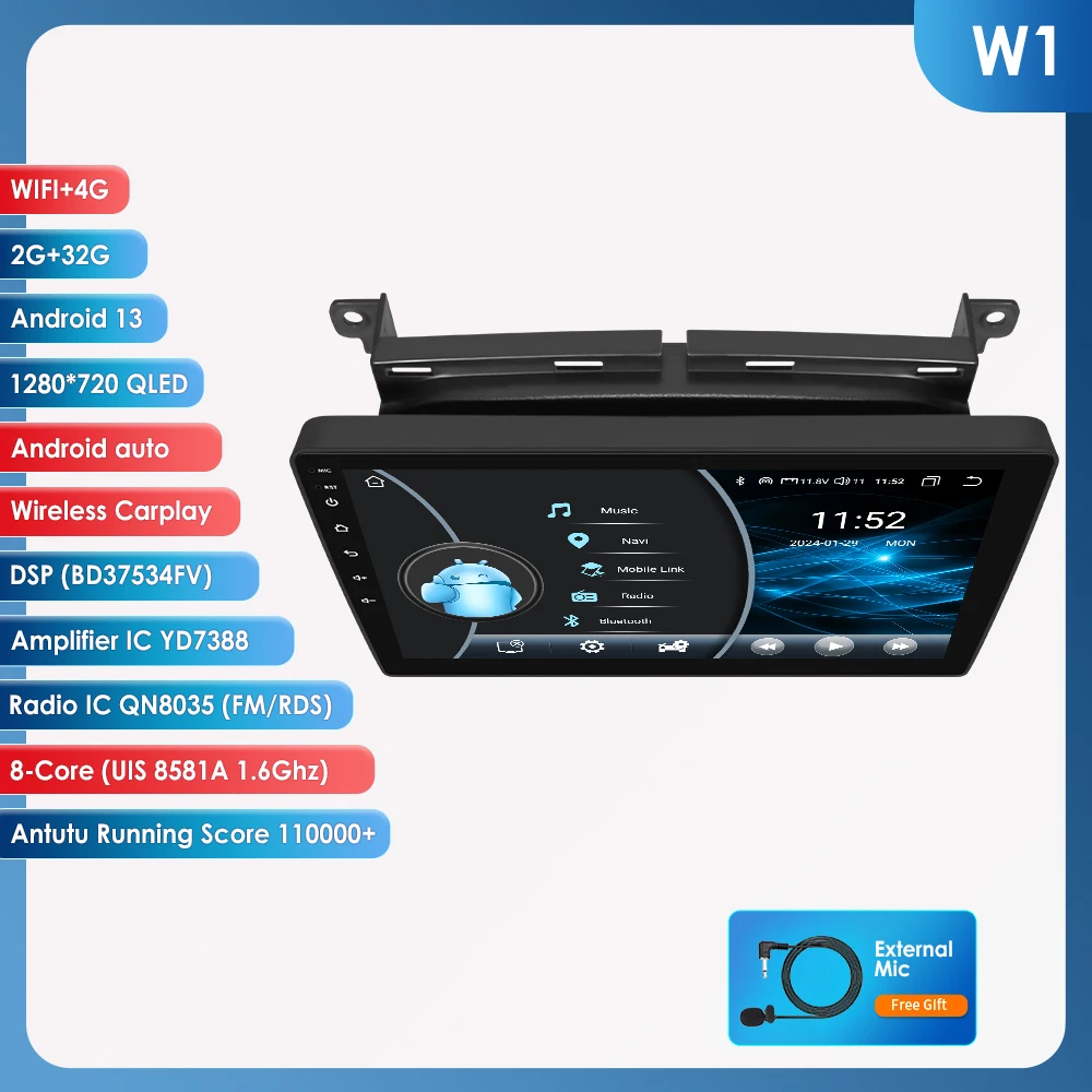 Draadloze CarPlay Android Auto autoradio voor Fiat 500 2016 2017 2018 2019 GPS intelligente systemen stereo multimedia autoradio 4G