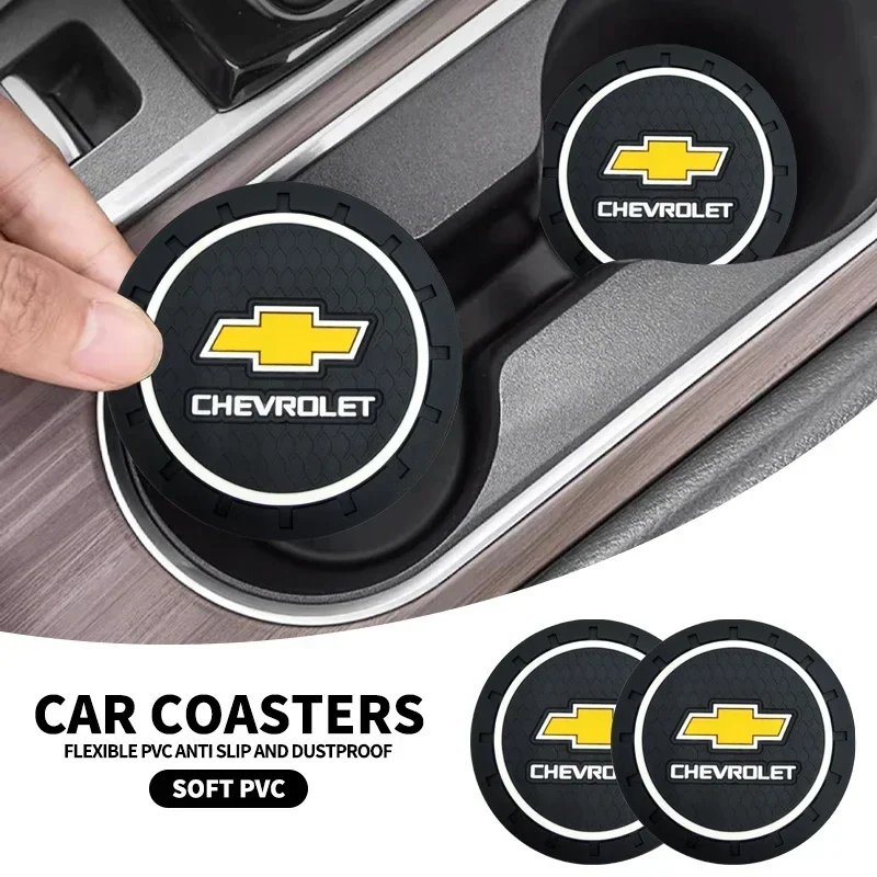 

1/2 шт. нескользящий автомобильный резиновый коврик для чашки воды для Chevrolet Spark Silverado Trailblazer Cruze Captiva Lacetti Aveo, автоаксессуары