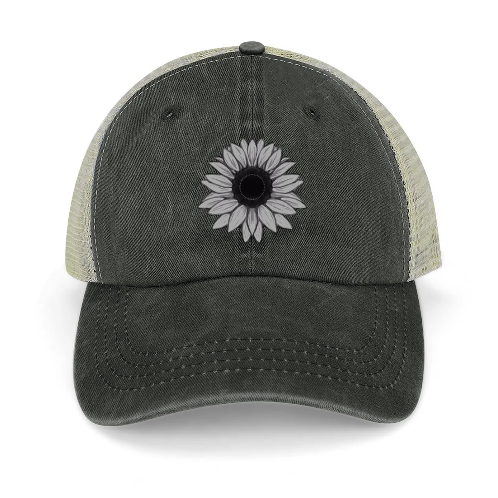 

Plants - Sunflower in ink Baseball Cap Fishing cap luxury caps Funny hats Men Women's