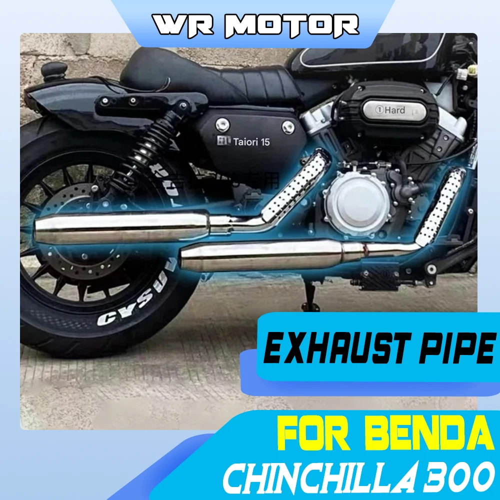 The 2-in-2 dual-outlet HA exhaust for the Benda Chinchilla 300 produces a deep, resonant hoofbeat sound.
