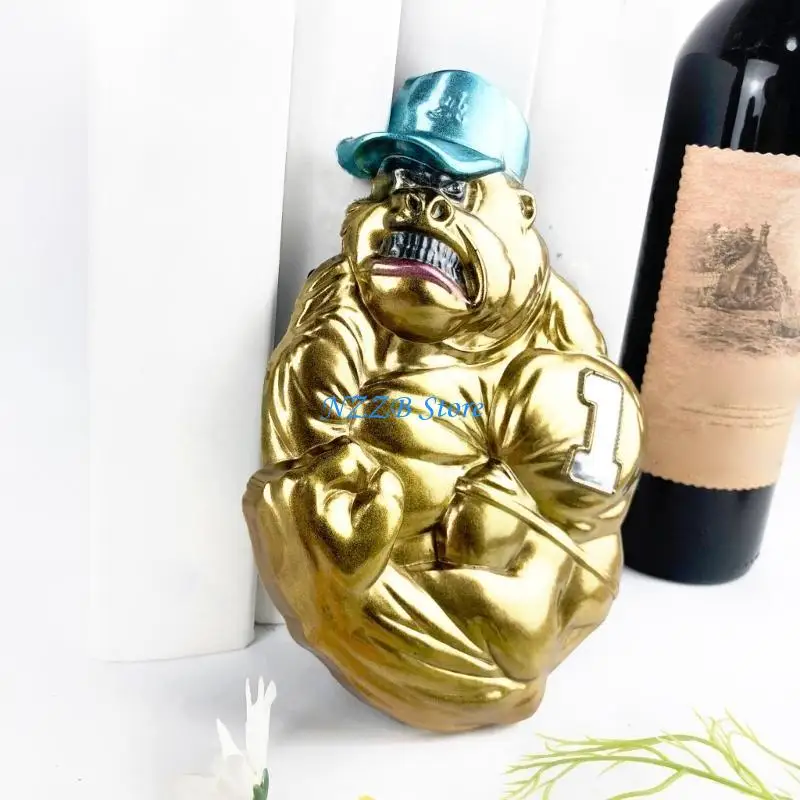 

T21F Bodybuilding Crystal Epoxy Mold Wall Hanging Decoration Semi-3D Ornament