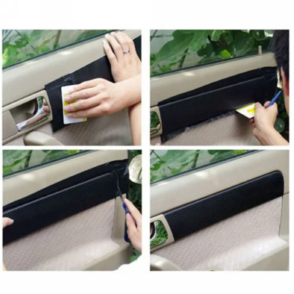 

1.5mx60cm Carbon Fiber Wrap Roll Sticker DIY Breathable PVC Self Adhesive Waterproof Anti- Detailing Film Color Change