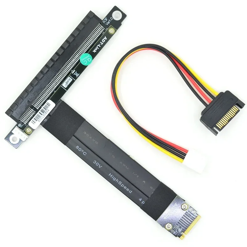 PCI-E 3.0 Riser Card M.2 NGFF NVMe To PCIe x16 Extension Cables M2 2260 2280 PCIe x16 Video Card to M.2(ultra SSD M-key)Extender