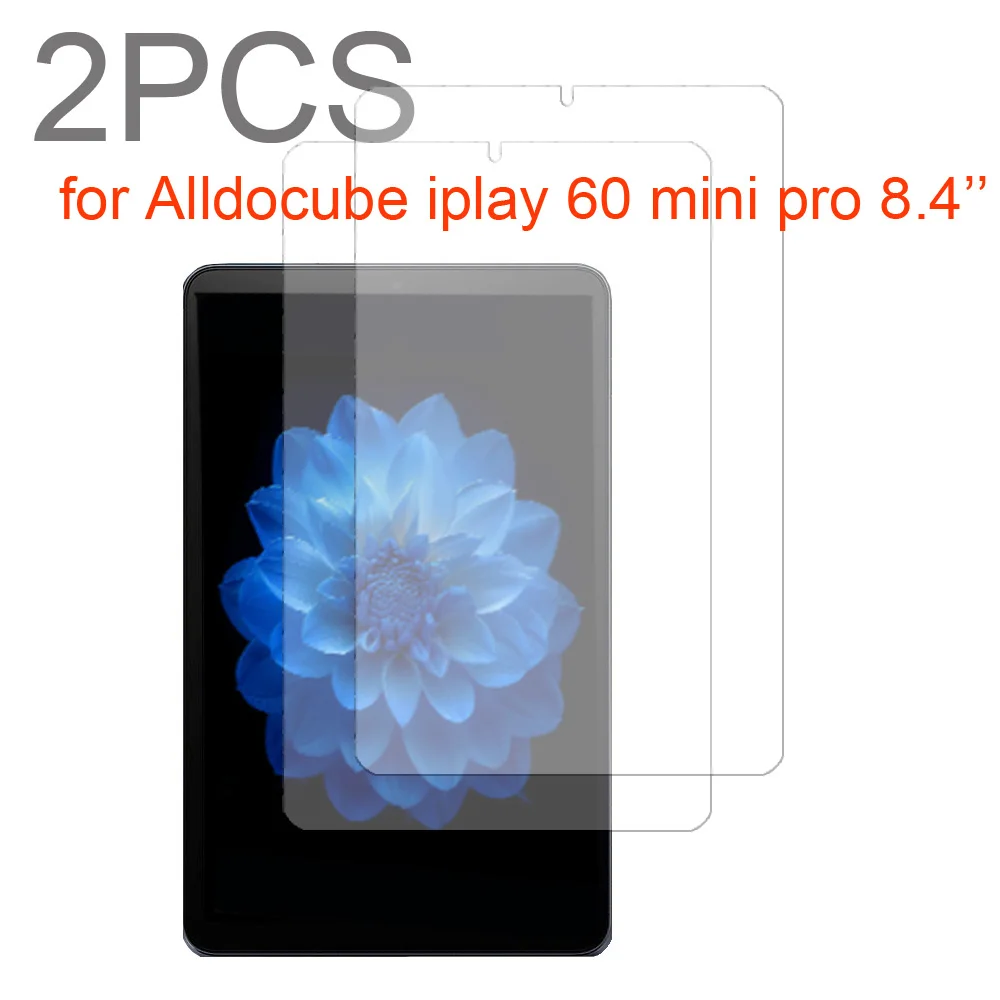 2PCS Glass For Allducube iplay 60 mini pro 8.4\'\' Scratch Proof Tempered Glass Screen Protector