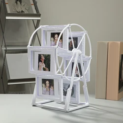 Bearing Wheel Photo Frame Family Photo Frame Home Decor Rotating Windmill Picture Frame for Living Room Household Shelf Child