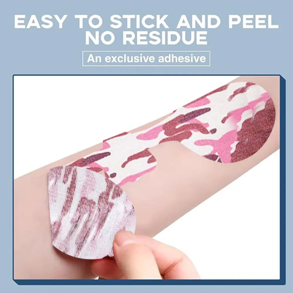 شريط عضلات مموه، وجه تزلج ملون ذاتي اللصق، شريط وتر أخيل، شريط علم الحركة، شريط علم الحركة، تمرين