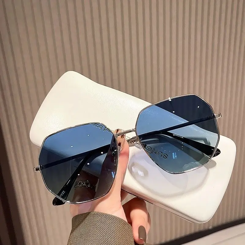 Polygon Metall Sonnenbrille Vintage Rahmen Für Frauen Sonnenbrille Männer Luxus Marke Design Sonnenbrille Frauen Spiegel Gafas De Sol Uv400