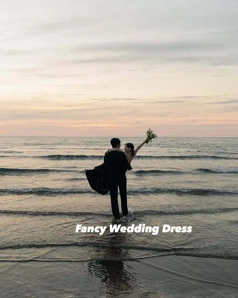 Abito da sposa semplice ed elegante con scollo a O Servizio fotografico coreano Una linea di abito da ballo in raso elastico Lunghezza pavimento Corsetto posteriore nnegolare Personalizzato