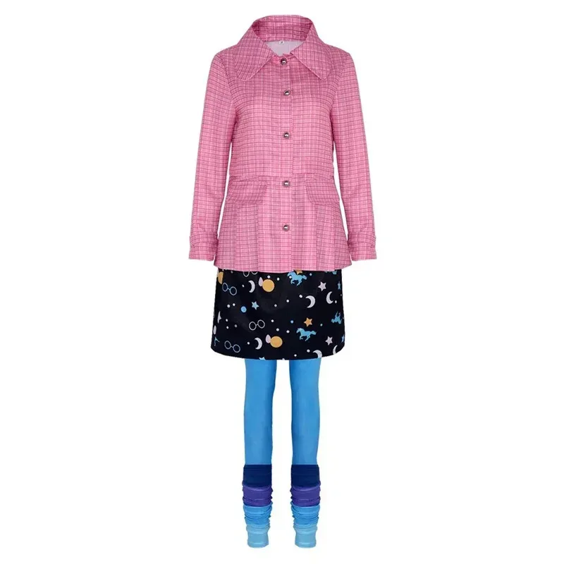 Disfraz de Anime Cosplay Luna Lovegood, película mágica, juego de rol, faldas con gafas, conjunto de calcetines, ropa, trajes de mujer, Halloween 72th