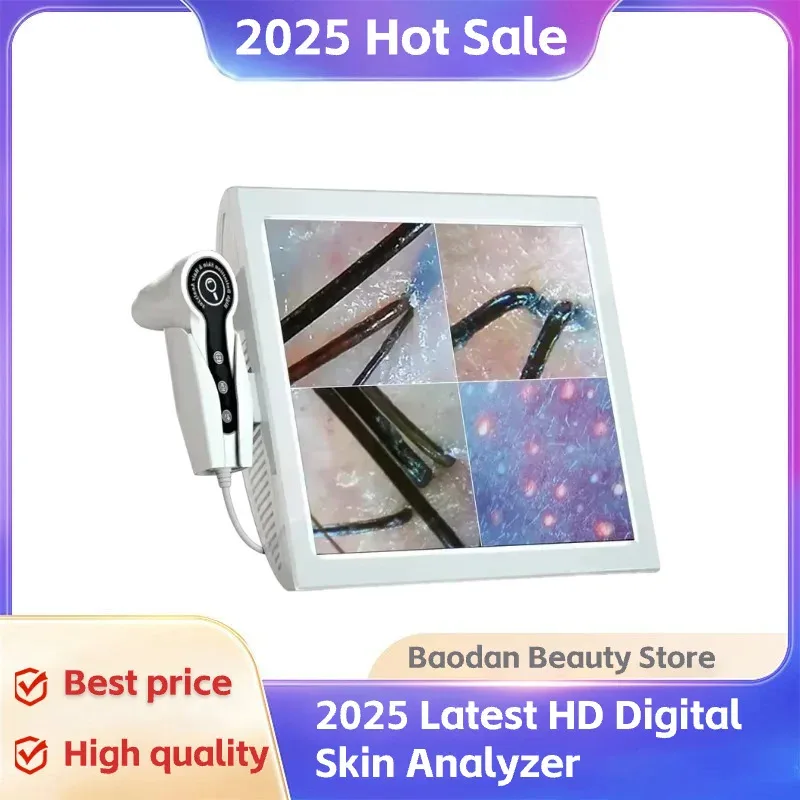 2026 Newest HD Digital Skin Analyzer Professional Hair Scalp Camera Detector Hair Follicle Oil Moisture Test Device 15inch
