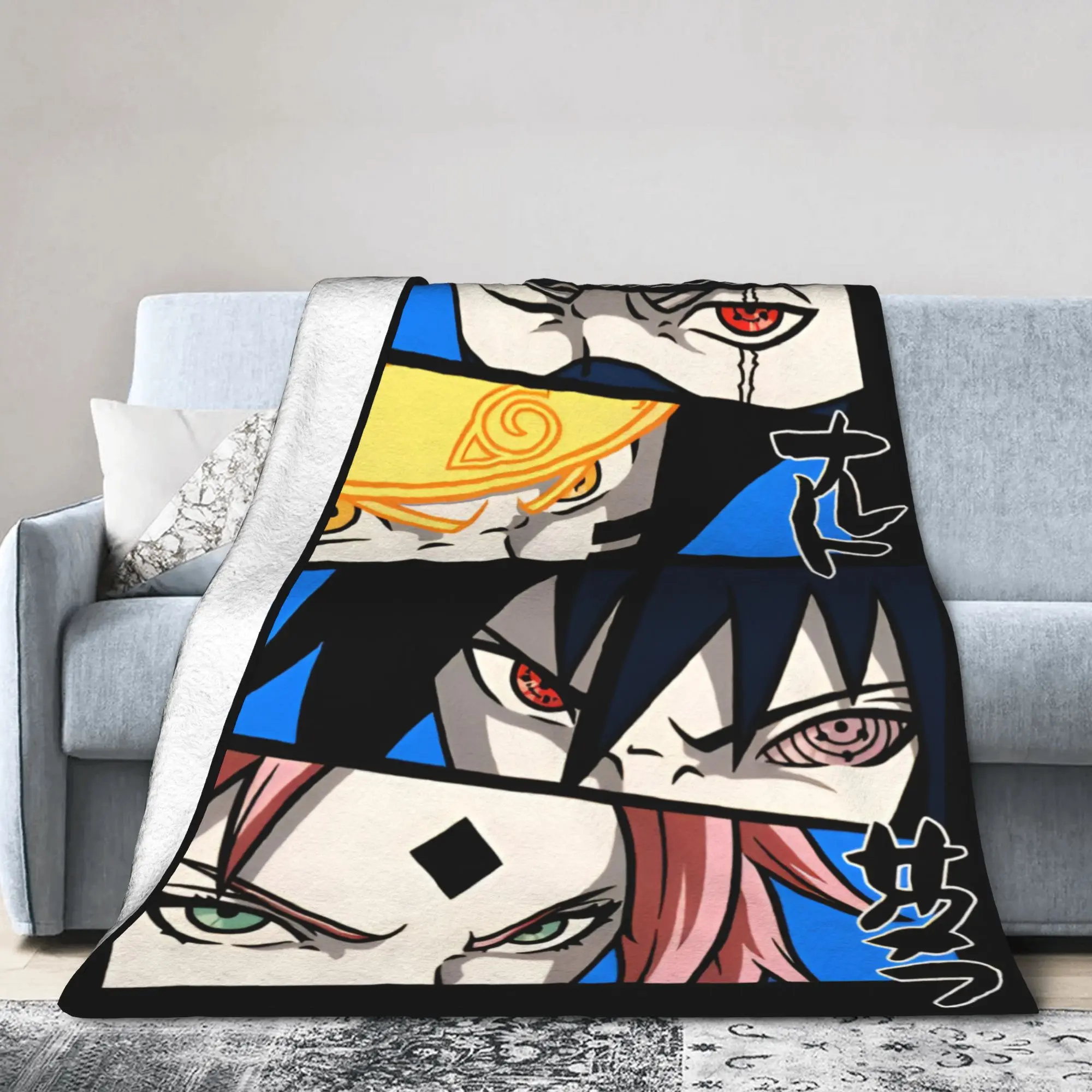 Custom Uzumaki N-Narutoes Comic Blanket 3D Print Soft Flannel Fleece Warm Japan  Throw Blankets for Travel Bedroom Couch Quilt