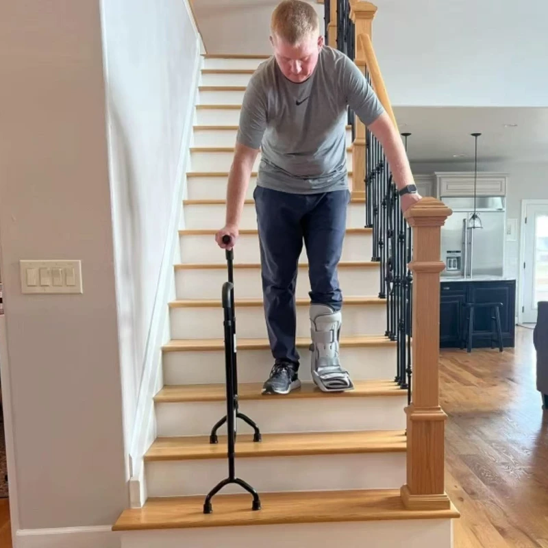 Stair Climbing Assist Cane for Both Walk Up and Down Stairs Assist Cane Less Effort Going Up Less Impact Coming Down Step Helper