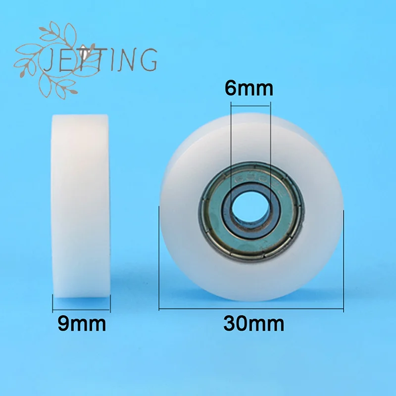 

Лидер продаж, 1 шт., 626ZZ, 6*30*9 мм, плоский подшипниковый шкив с резиновым покрытием, подшипник с помпоном, пластиковый подшипник колеса, шкив, мебельная фурнитура