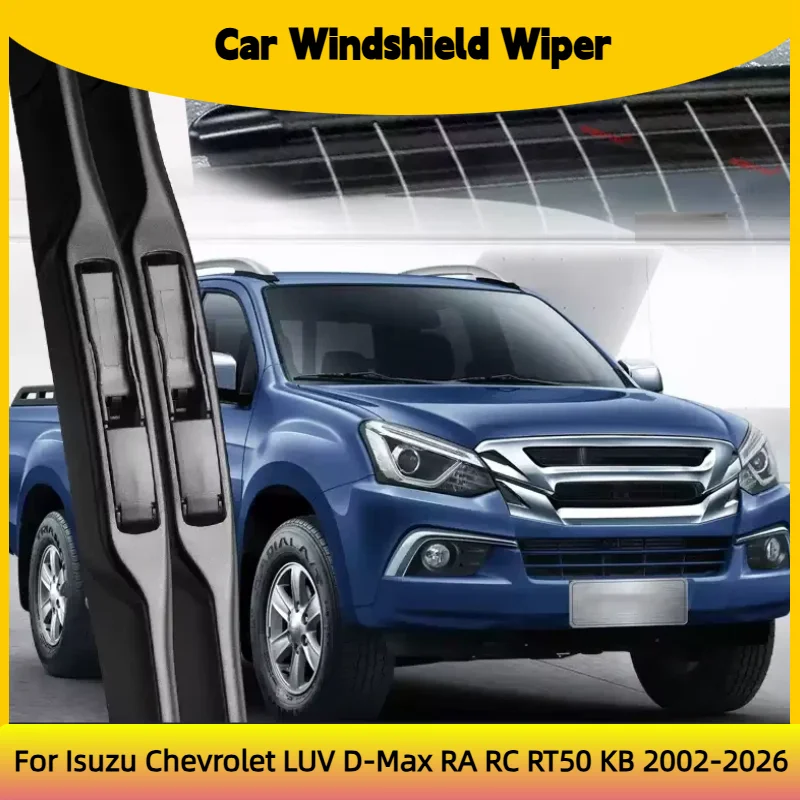 2pcs Car Modify Windshield Water Spray Wiper For Isuzu Chevrolet LUV D-Max RA RC RT50 KB 2002-2026 Auto Wet Arm Wiper Cleaning