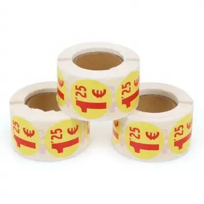 

1500Pcs Blank Round Price Labels Self Adhesive Sturdy Decals for Retail Store Garage Sale Supermarket Pricing Stickers Long