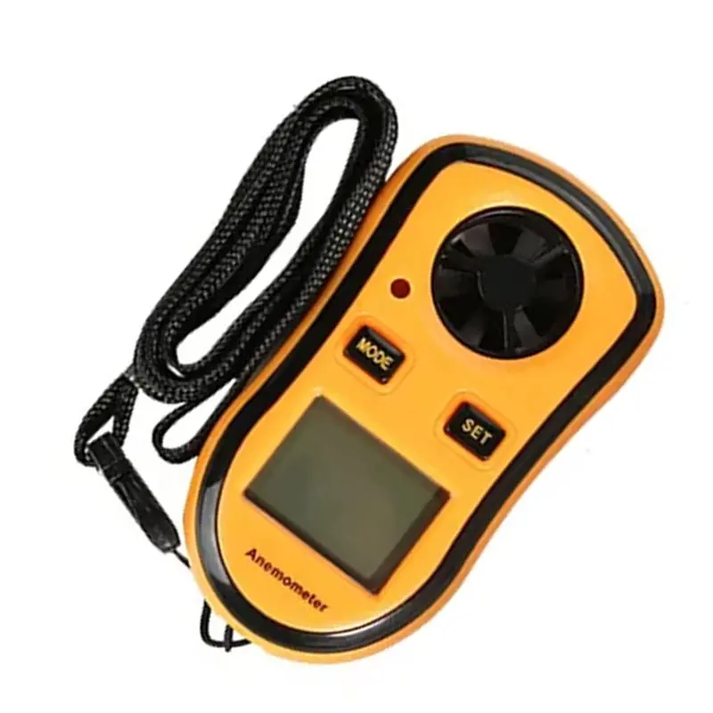 ABGG-Wind Speed And Temperature Meter GM8908 Digital Anemometer Handheld Navigation Weather Gauge Tester For Outdoor Testing 1Pc