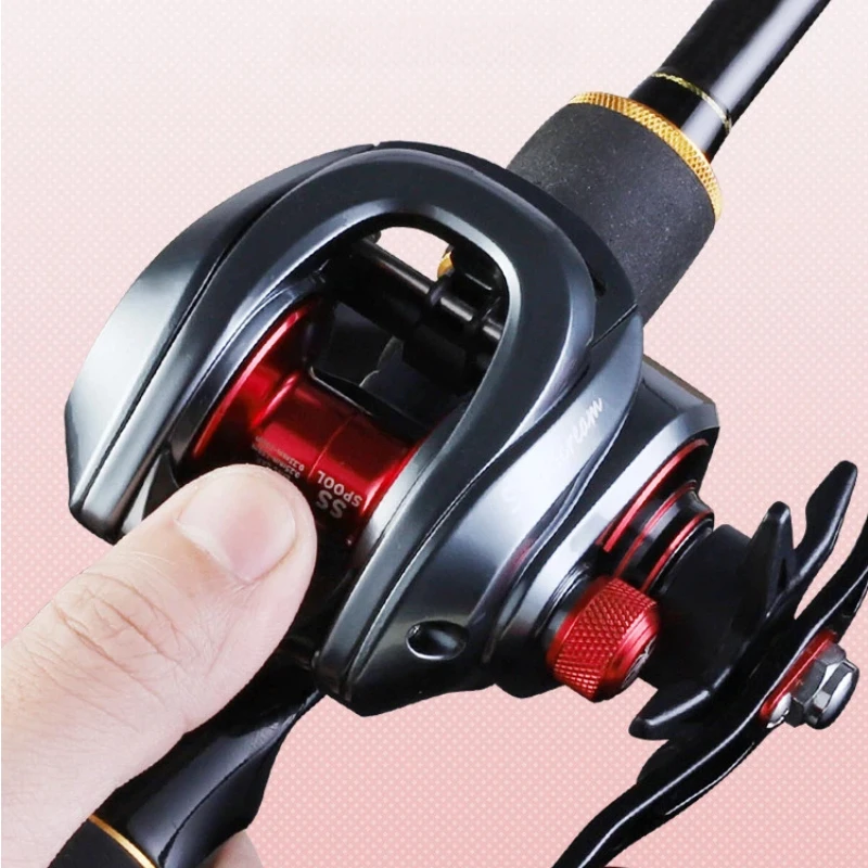 Red Spider Baitcasting Reel Anti Backlash Long Cast Snakehead Heavy Duty Saltwater Freshwater Fishing Wheel Lure Fishing Tackle 3
