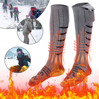 Cold-Proof 5V Electric Heating Socks Modal Cotton 3s Fast Heating Washable for Outdoor Skiing Hiking (Battery Not Included)