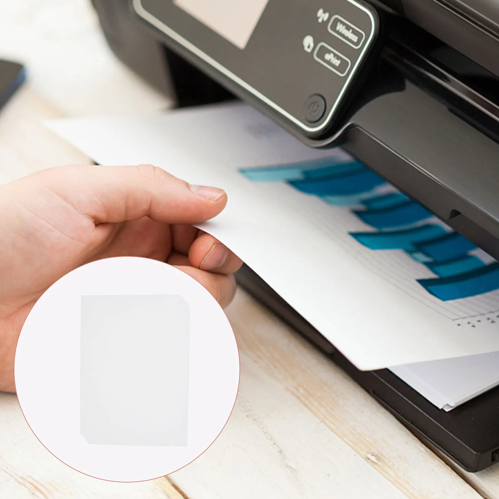 

10 Sheets Glossy Photo Paper for Printer Double-Sided Printable Photographic Paper A4 High Definition Printing Sheet for Home