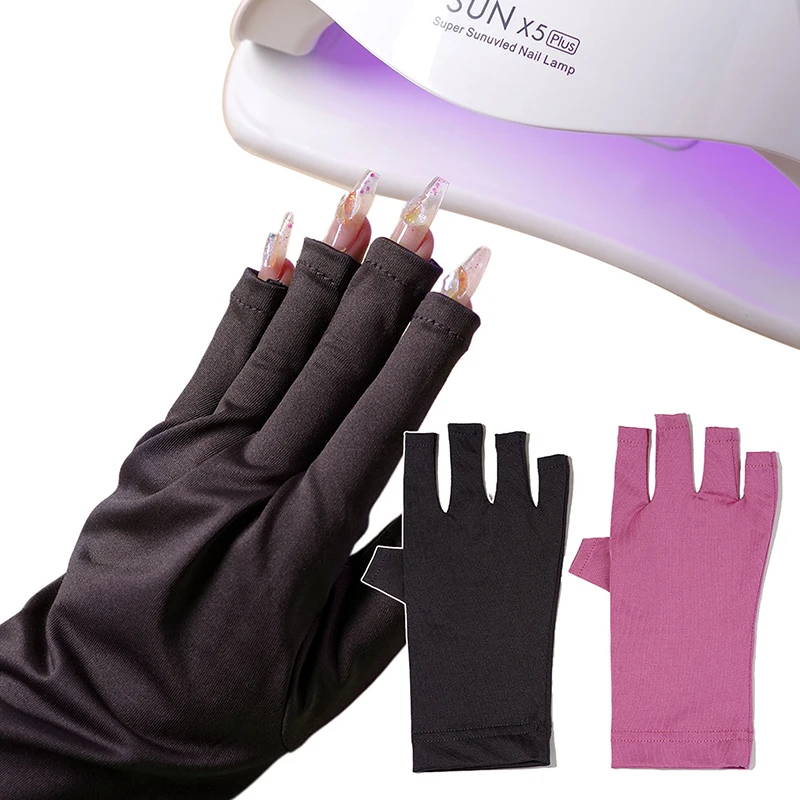 

1pairs Anti UV Gloves Nail Art Protection Glove Anti UV Radiation Protection Gloves Protector For Nail Art Gel UV LED Lamp Tool