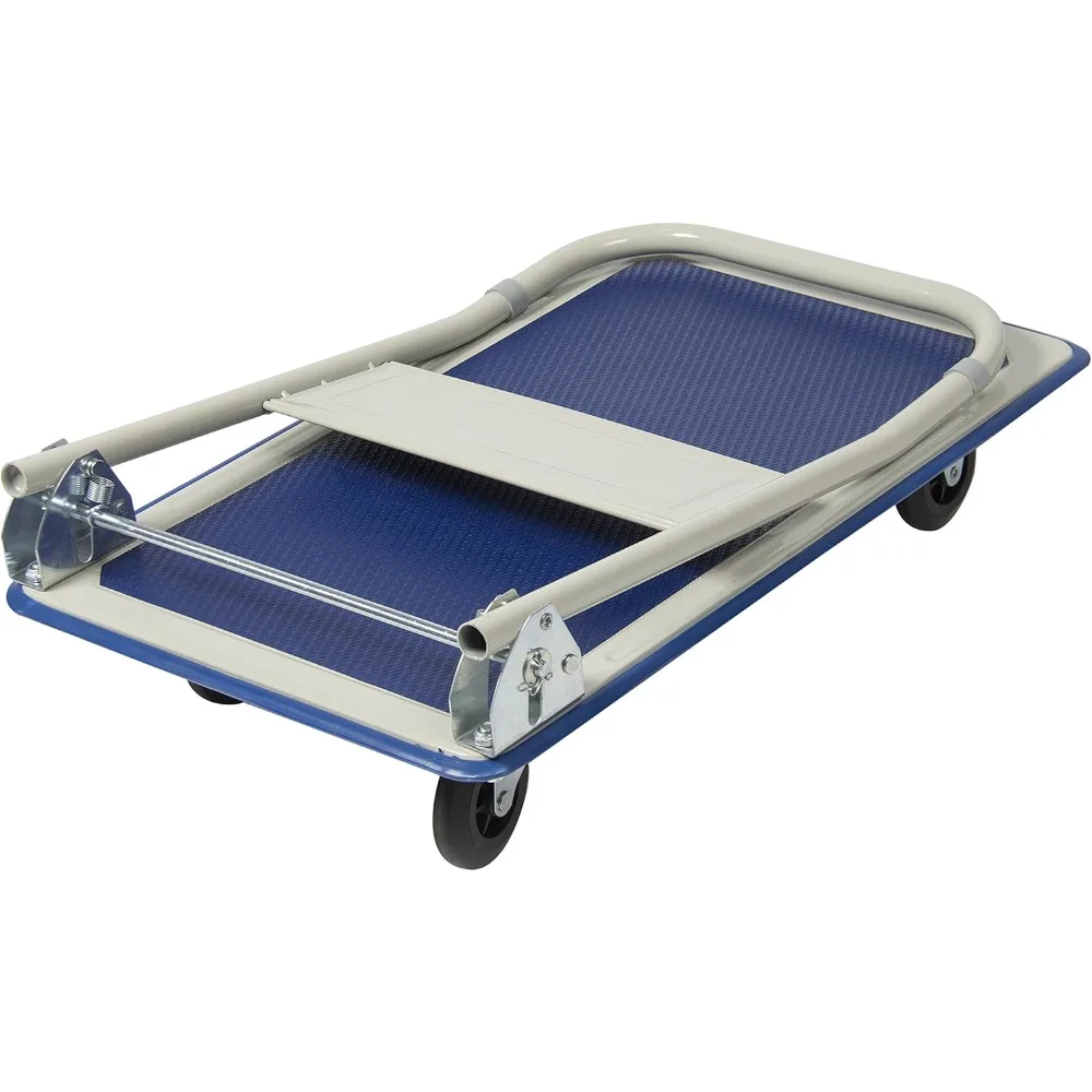 عربة منصة 330 رطل قابلة للطي دوللي قابلة للطي مستودع متحرك شاحنة يدوية