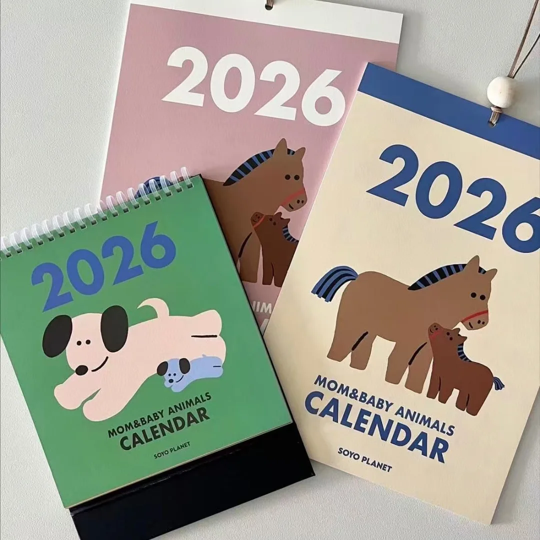 

2026 Cute Horse Wall Calendar Design Creative Wall Art Photo Shoot Prop