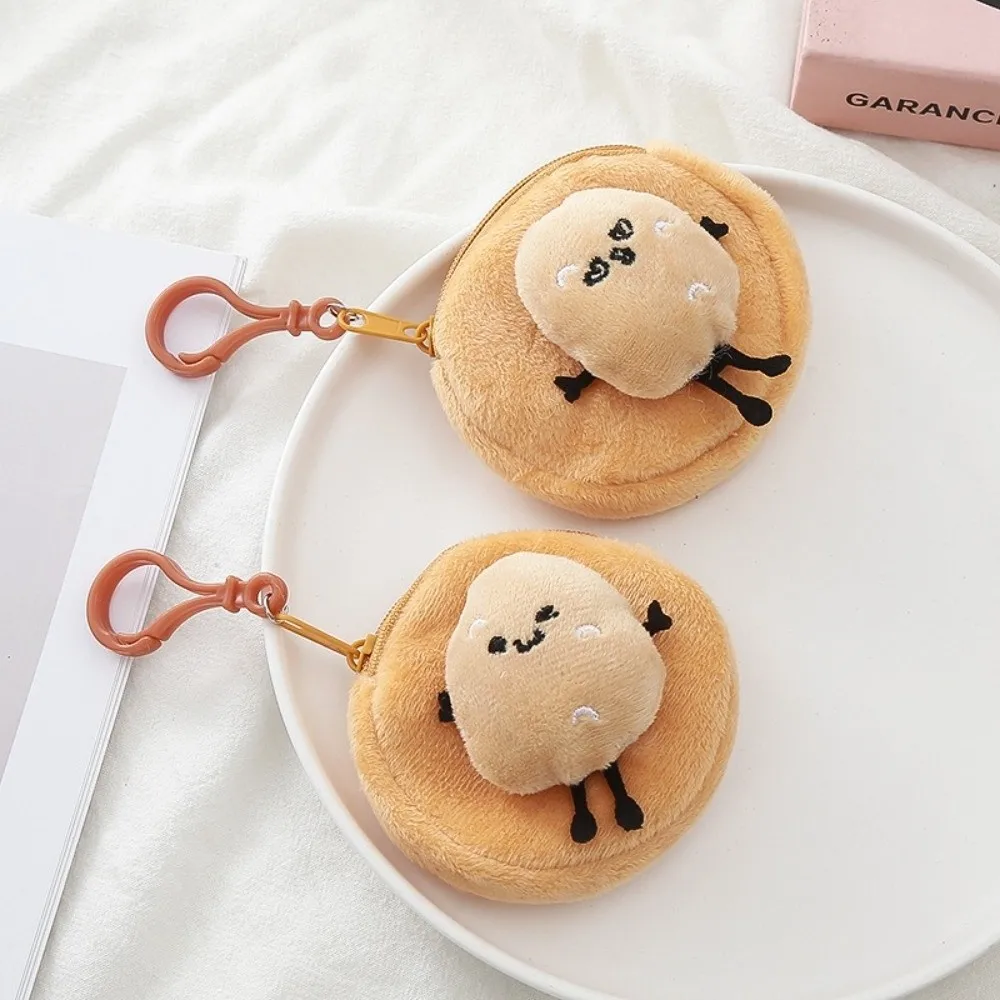 Cute Cartoon Potato Coin Purse Round Small Wallet Portable Mini Earphone Cable Storage Bag