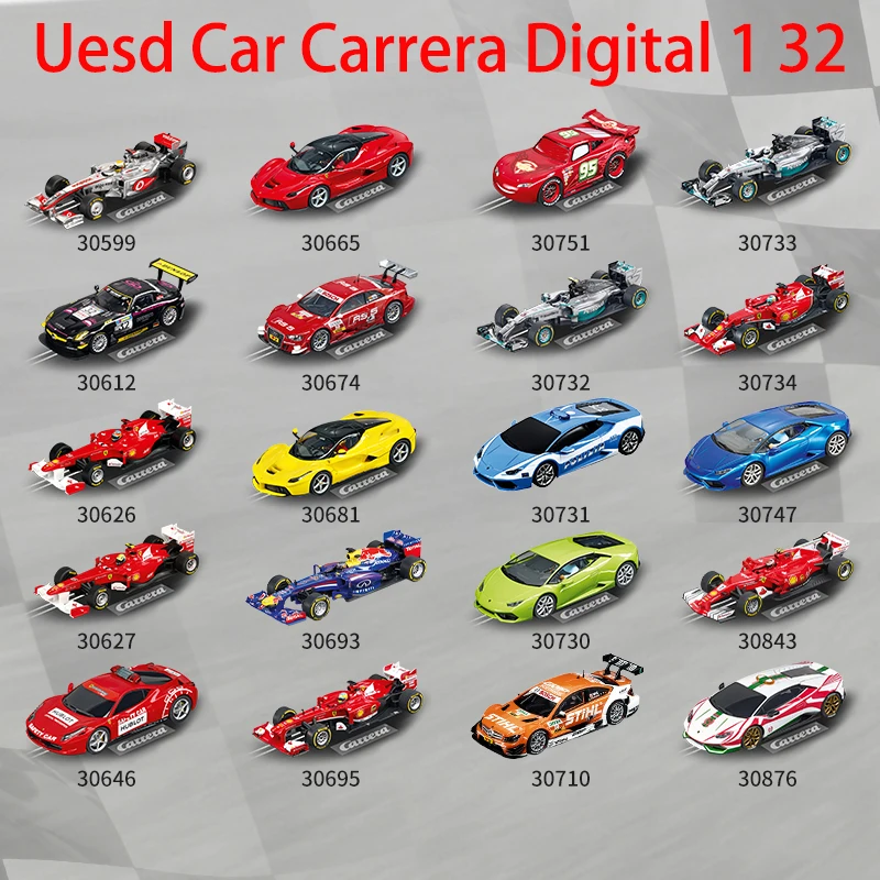 Uesd Car Slot Cars Carrera Digital 1 32 1/32 30626 30627 30695 30693 30732 30733 30843 30751 30747 F138 W05 Toy Car