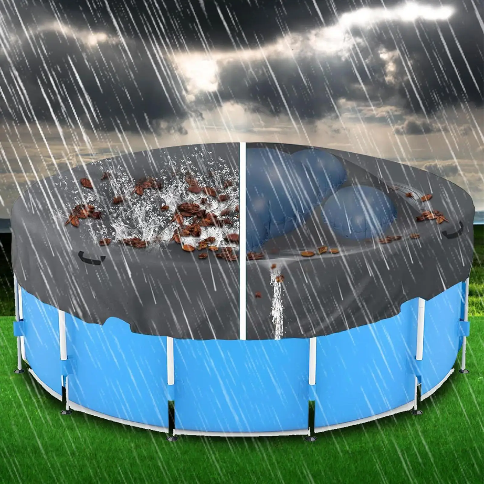 وسادة حمام السباحة الهوائية غطاء حمام السباحة البلاستيكية وسادة هوائية متينة أغطية حمام السباحة الشتوية المقاومة للبرد وسادة قابلة للنفخ لحمام السباحة