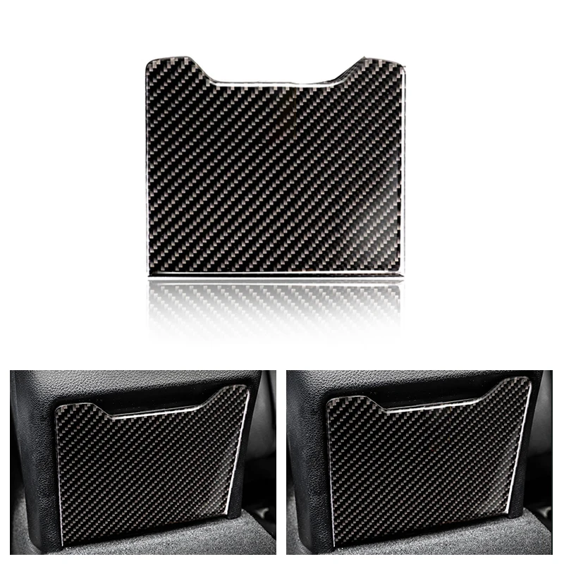 

For Mercedes Benz C Class W205 C180 C200 C300 GLC260 Carbon Fiber Rear Armrest Storage Box Panel Cover Sticker Trim