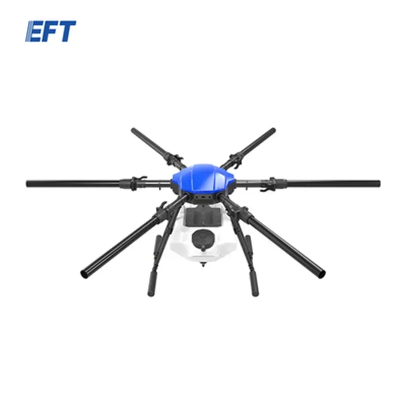 Cadre UAV EFT G620, 20L, 20kg, Pulvérisation de terres agricoles, Système d'alimentation de pulvérisation agricole, Moteur X9