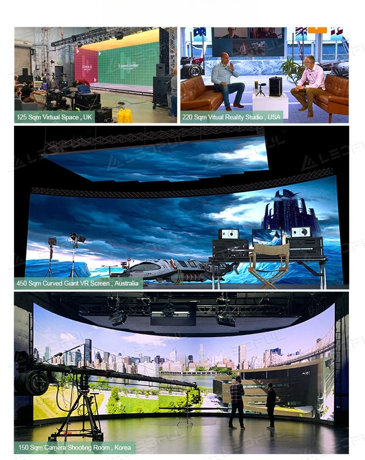 

P1.9‑P2.6 500×500mm Indoor LED Video Wall Panel 4K 8K XR VFX Screen for TV Studio Film Production Stages