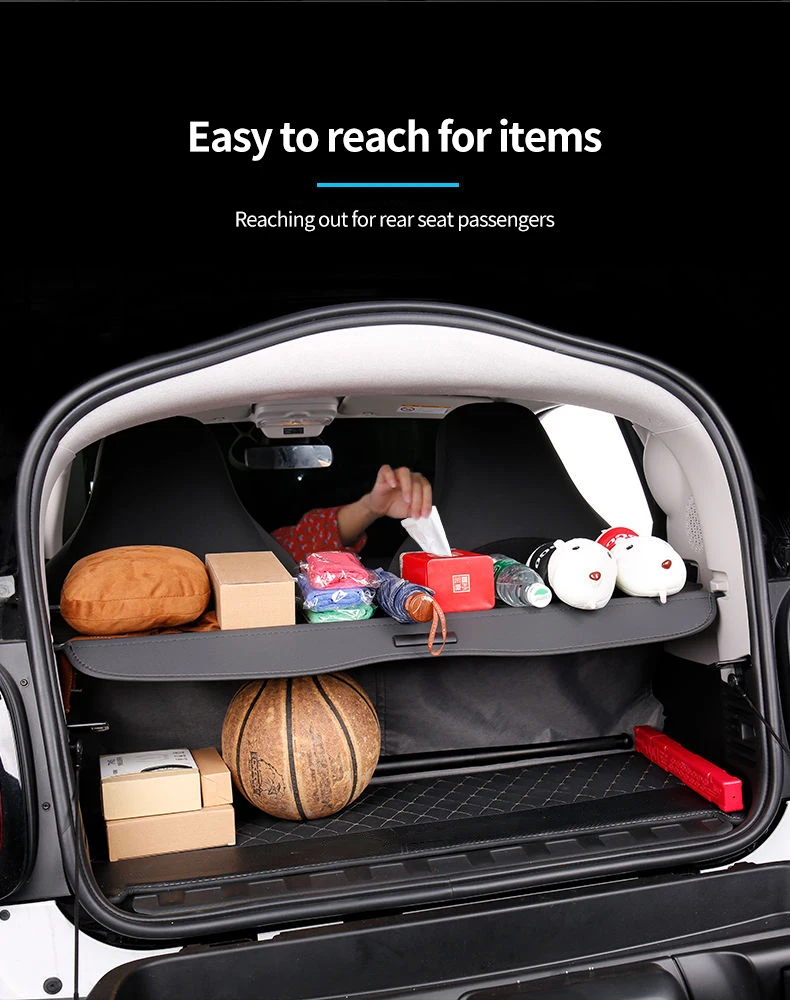 For Toyota RAV4 2019~2024 2020 MK5 XA50 2022 Accessories RAV 4 Car Luxury Trunk Luggage Curtain Trunk Cargo Covers Accessories