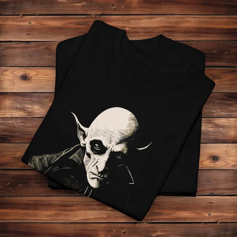 Count Orlok Nosferatu  Vintage  Horror Movie Tshirt  Vampire Tshirt  Goth Clothing  Dracula Tshirt