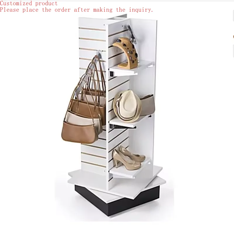 

Custom.Rotated Display Slatwall Stand for Showcase Products