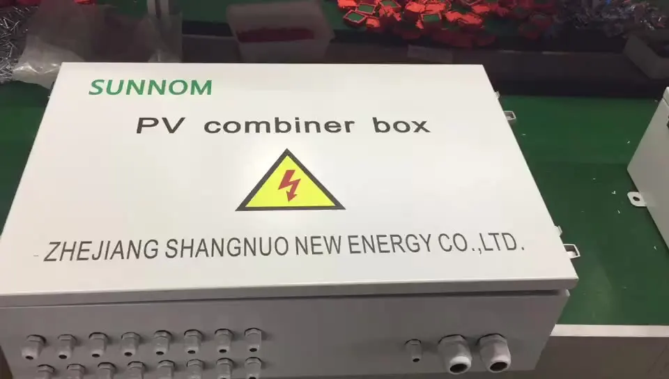 

8 strings 8 input Solar Pv DC combiner box with busbar (8PCS 4P 32A 1000V DC MCB,8PCS 2P 1000V SPD,cable gland and BUSBAR)