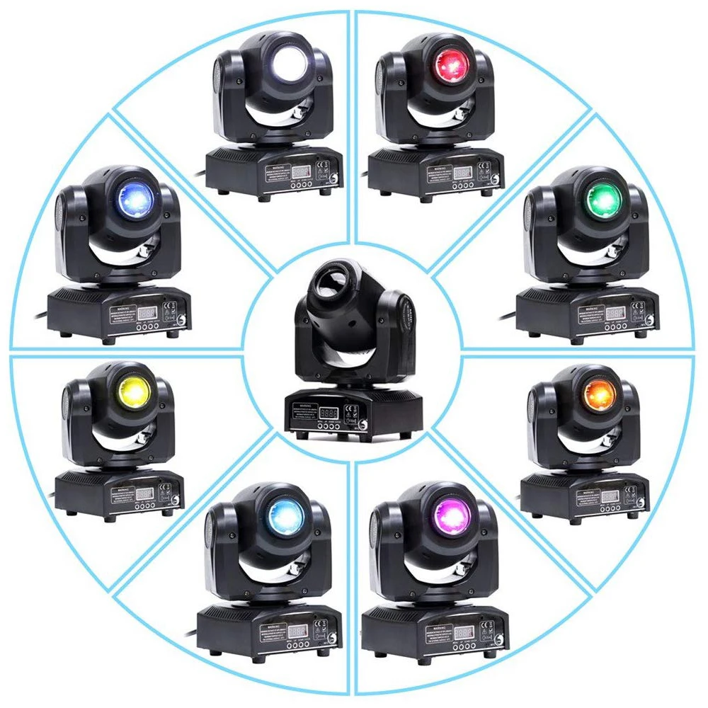 Imagem -06 - Somspot-rgbw Gobo Moving Head Light Beam Dmx512 Stage Effect Projetor para Discoteca Bar Clube Casamento Aniversário