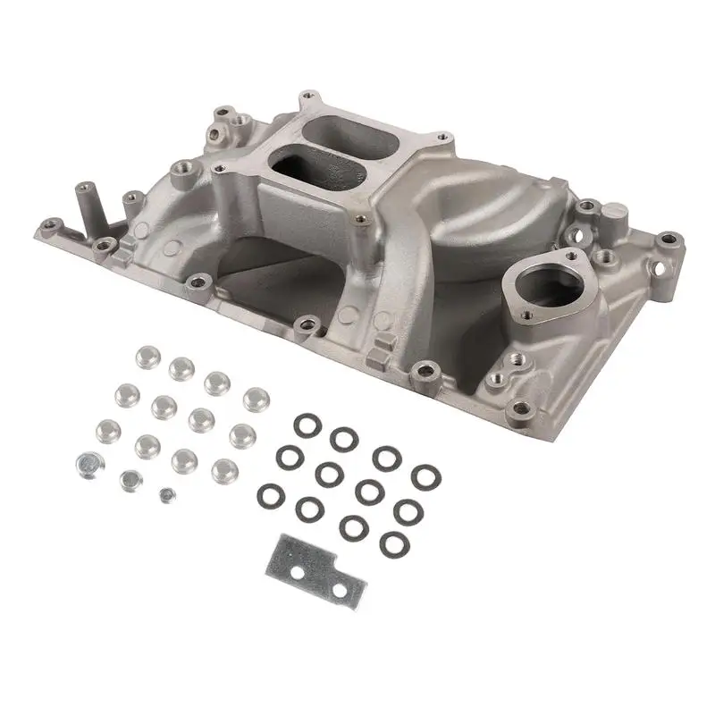 Intake Manifold: Small Block Dual Plane Intake Manifold for Dodge Charger Challenger Chrysler Cordoba Plymouth 318 55026 85026 view 2