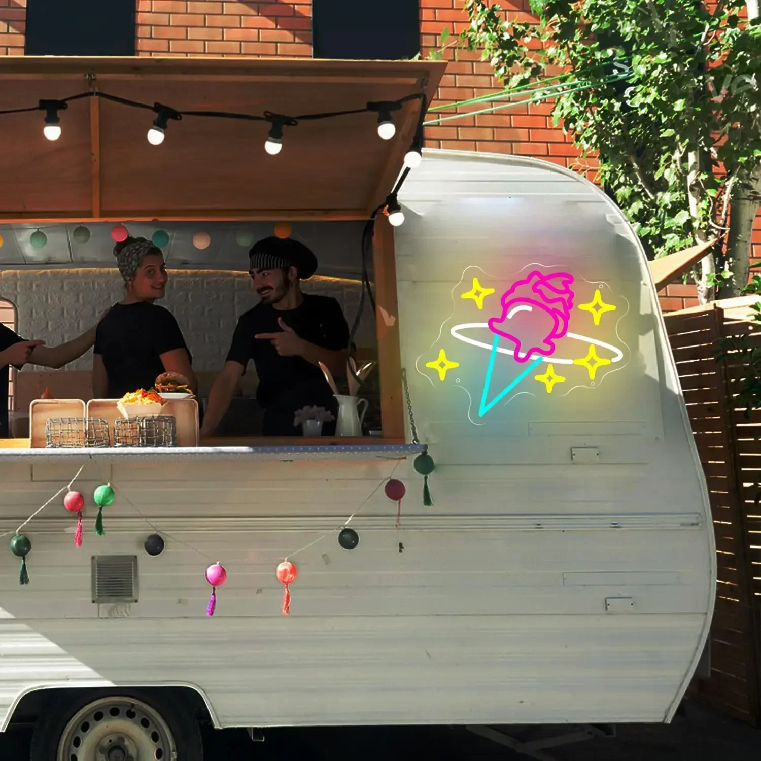 Ice Cream Neon Signs LED Neon Light Sign Light Up Neon Signs Wall Decor for Game Room Man Cave Bar Decor Store Club