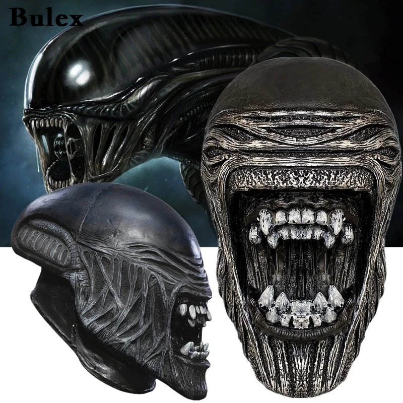 Bulex Alien Predator Cosplay Latex Mask Horror Helmet Monster Masks Halloween Masquerade Party Carnival Costume Prop