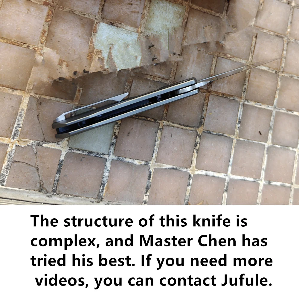 JUFULE WinterBlade Aluminum Handle + Titanium Lining VG10 Ceramic Bearing Pocket EDC Tool Camping Hunting Tactical Folding Knife