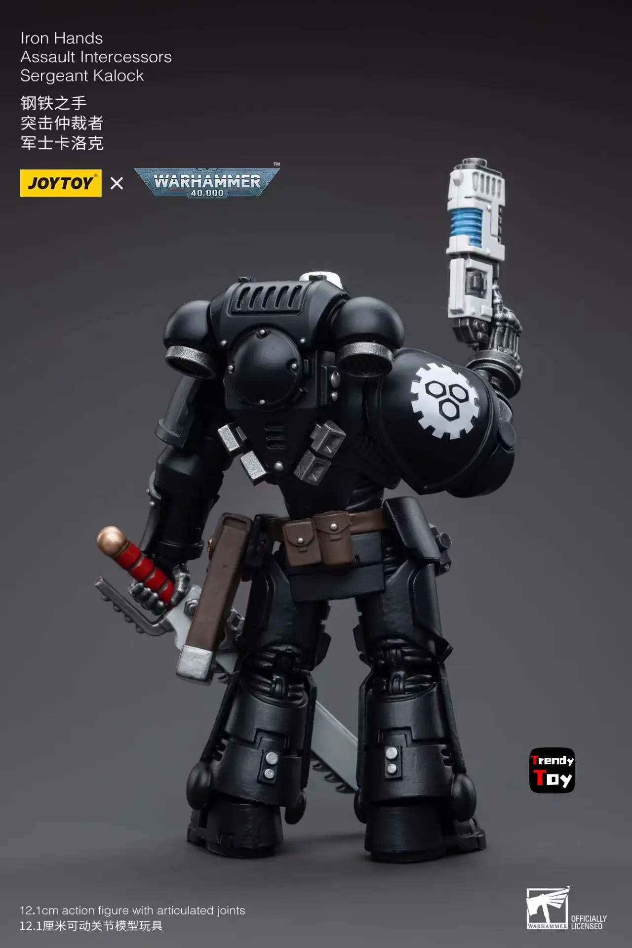 

【JOYTOY】Warhammer 40K Lron Hands Assault Intercessors Sergeant Kalock 1/18 Action Figure Toys
