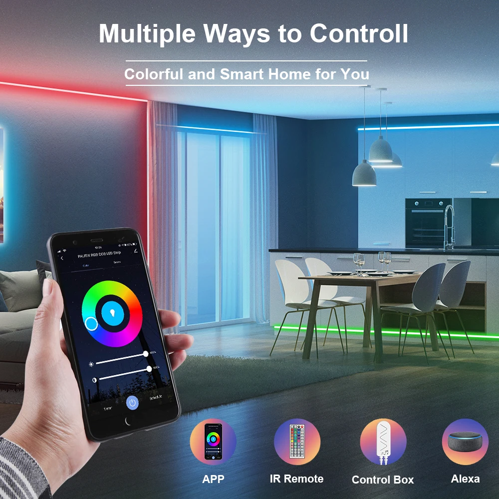 Gingsow 44 Toetsen Controller Compatibel Met Rgb Led Strip Light App Wifi Voor Kleurveranderende Achtergrondverlichting Afstandsbediening Muzieksynchronisatie