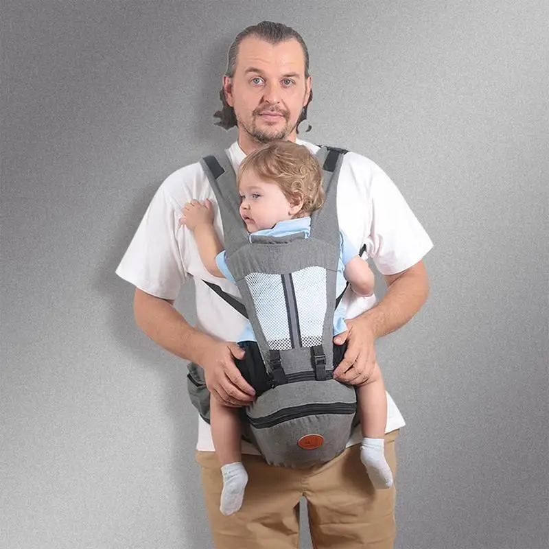 Multi-function Infant Sling Wrap Waist Stool Ergonomic Kangaroo Infant Baby Carrier Backpack With Hip Seat For Outdoor Traveling