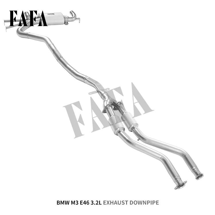For  M3 E46 3.2L Exhaust System in the Middle and Rear Section of the Enhanced Sound Effect Cat Back Exhaust Pipe