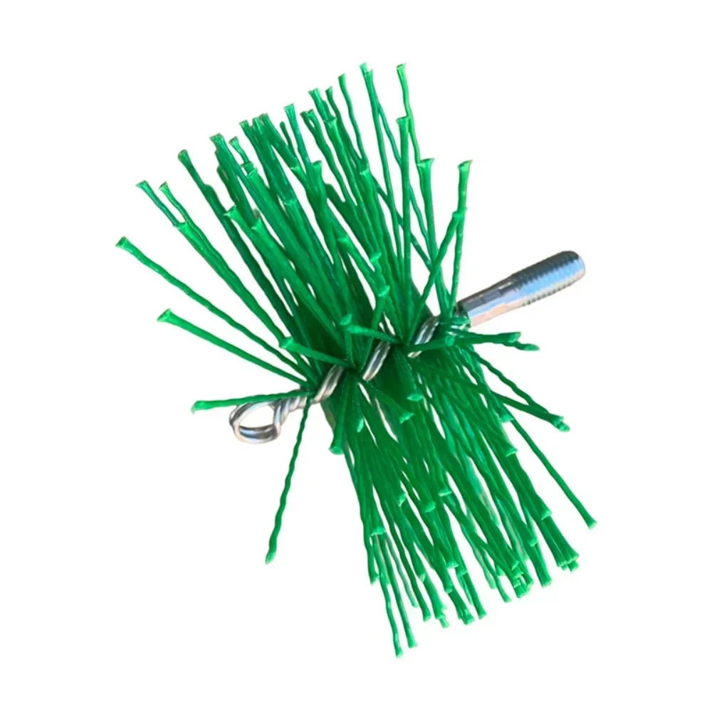 Chimney and Duct Cleaning Kit Polypropylene Brush with Nylon Bristles for Debris Removal and Metal Handle Construction