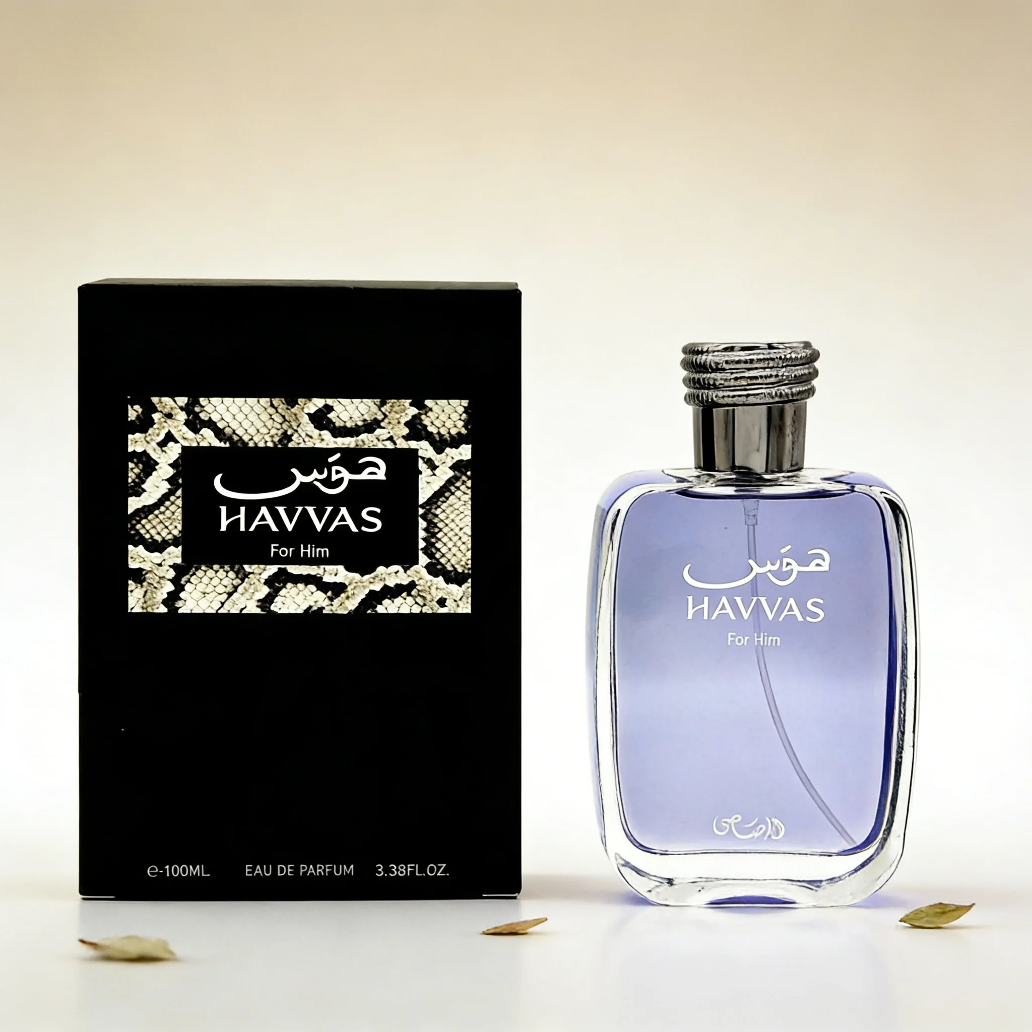 Hawas For Him Men's Perfume 3.38oz, Zesty Citrus & Herbal Aroma, Clean Invigorating Masculine Scent