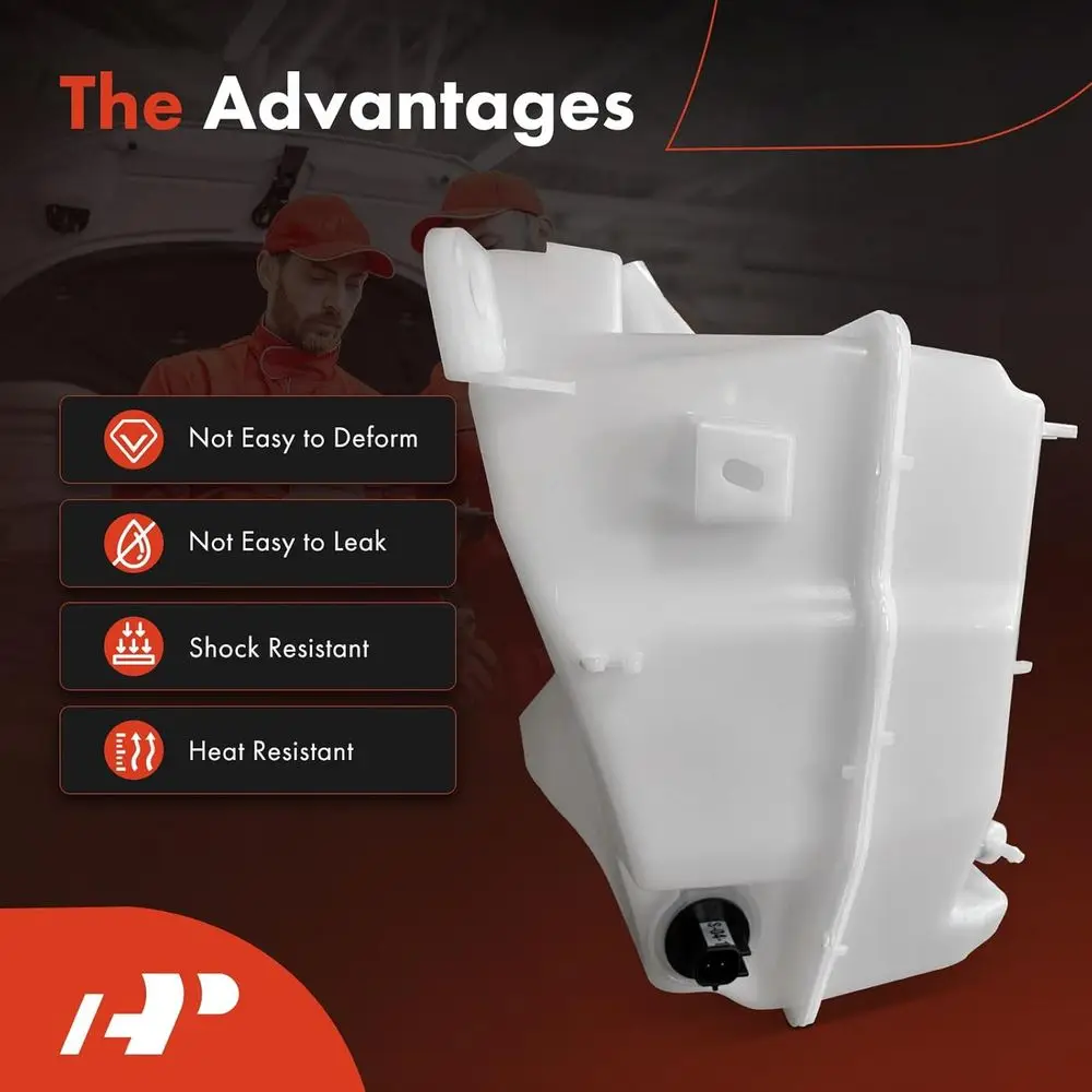 A-Premium Windshield Washer Reservoir Compatible with Select Chevrolet Models - Trailblazer 2021 2022 2023, with (Washer Pump/Ca