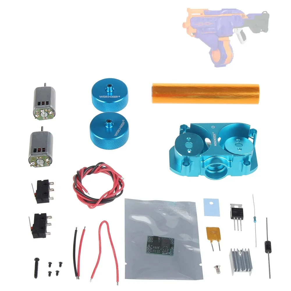 Worker Upgrade Flywheel Motor kits Blue Diamond Pattern for NERF N-Strike Elite Infinus